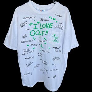 Vintage Zany Shirt Adult Extra Large 1993 Single Stitch Funny Novelty Golf